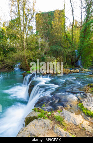 Wasserfälle von Monte Gelato in den Regionalen Park von Valle del Treja (Mazzano Romano, der Provinz von Rom, Italien) Stockfoto