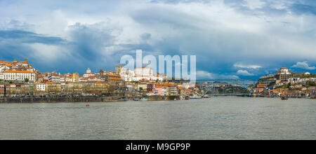 Panorama von Porto mit Luis, die ich zu überbrücken, Portugal Stockfoto