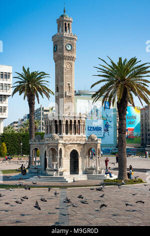 IZMIR, Türkei - 04 Oktober, 2014: Izmir Uhrturm, ikonischen historischen Wahrzeichen. Saat Kulesi Stockfoto