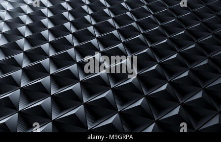 Dreieck carbon Hintergrund 3D Rendering image Stockfoto