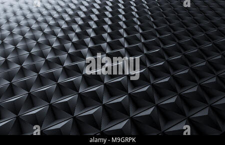3D-rendering Bild von Dreieck geometrische Carbon Hintergrund Stockfoto