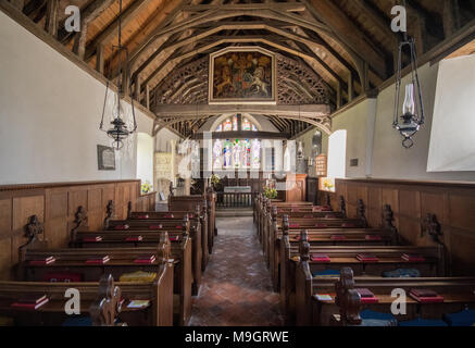 St. Peter's Kirche, Racton, in der Nähe von Huntington und Lordington, Chichester, West Sussex, Großbritannien Stockfoto