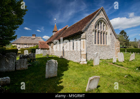 St. Peter's Kirche, Racton, in der Nähe von Huntington und Lordington, Chichester, West Sussex, Großbritannien Stockfoto