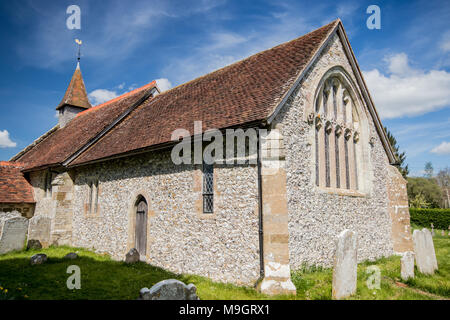 St. Peter's Kirche, Racton, in der Nähe von Huntington und Lordington, Chichester, West Sussex, Großbritannien Stockfoto