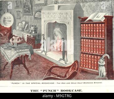 Werbung für die 'Lochen' Bücherregal 1892 Stockfoto