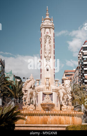 Monumento Plaza de Los Luceros in Alicante Valencia Region Spanien Stockfoto