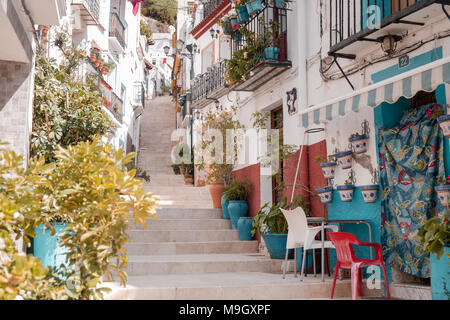 Casco Antiguo, Viertel Santa Cruz, Provinz Alicante, Valencia, Spanien, Europa Stockfoto