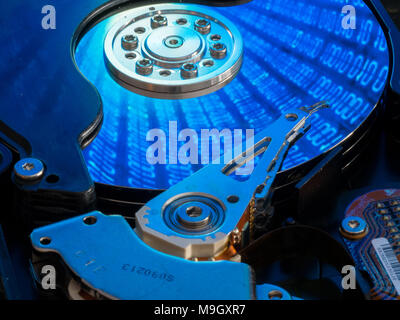 Computer Hard disk (Festplatte). Stockfoto