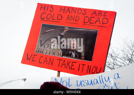 März für unser Leben Chicago Rally und März Stockfoto