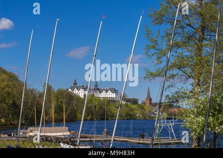 Plöner See und Plöner Schloss, 17. Jahrhundert, Land Stadt Plön, Schleswig-Holstein, Deutschland, Europa Stockfoto