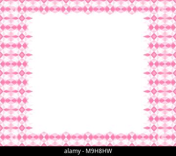 Nahtlose geometrische Muster; Farbverlauf rosa farbigen Rahmen; Vector Illustration, EPS 10. Stock Vektor