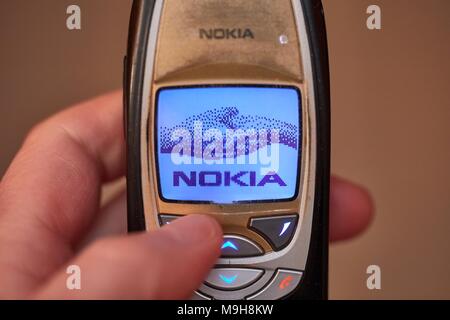 Altes Nokia-Handy Stockfoto