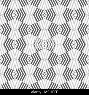 Art deco nahtlose Muster. Stilvolle, moderne geometrische Struktur. Wiederholen polygonale Formen, Ecke Linien, Rauten. Vektor Zusammenfassung Hintergrund Stock Vektor