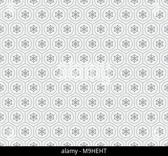 Nahtlose Muster. Abstract kleine gepunktete Hintergrund. Einfaches elegantes Textur mit regelmäßig wiederkehrenden geometrischen Formen, gepunkteten Kreise, Sechsecke. Vect Stock Vektor