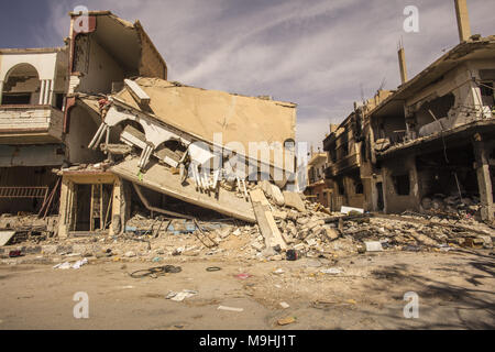 Stadt in der Nähe von Palmyra in Syrien Stockfoto