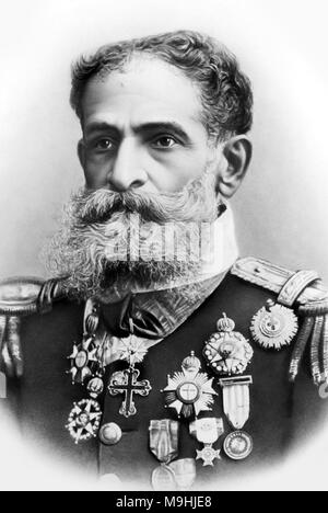 Manuel Deodoro da Fonseca (1827-1892), brasilianischer Politiker und Offizier, der als der erste Präsident von Brasilien serviert. Stockfoto