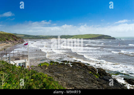 Küste bei Bigbury-On-Sea South Hams Devon England UK Europa Stockfoto