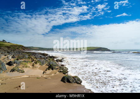 Küste bei Bigbury-On-Sea South Hams Devon England UK Europa Stockfoto