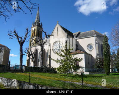 Eglise Saint Pierre-es-Liens in Bourg-de-Visa Stockfoto