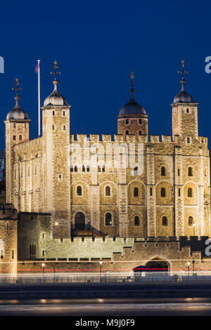 England, London, Tower of London, der weiße Turm Stockfoto