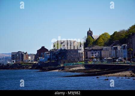 Gourock westlich Schottlands Küste Vorne & Sehenswürdigkeiten Stockfoto