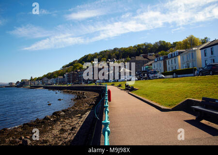 Gourock westlich Schottlands Küste Vorne & Sehenswürdigkeiten Stockfoto