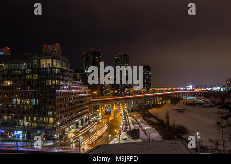 Toronto Gardiner Expressway in Stoßzeiten Stockfoto