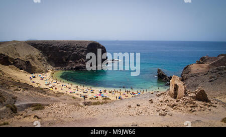 Papagayo-Strand auf Lanzarote Stockfoto