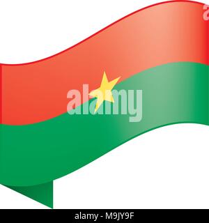 Burkina Faso Flagge, Vektor, Abbildung Stock Vektor