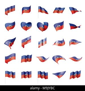 Haiti Flagge, Vektor, Abbildung Stock Vektor