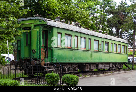 Persönliche Modellbahn-waggon von Joseph Stalin in Gori, Georgien Stockfoto