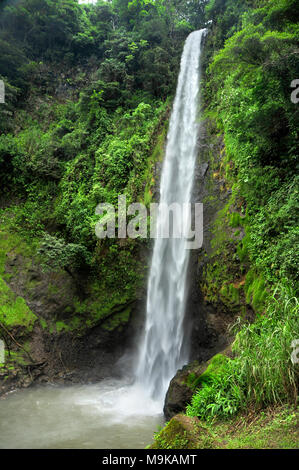 Rainbow Wasserfall, auch als Catarata Arco Iris bekannt ist, ist der dritte von fünf Wasserfällen entlang des Wanderweges an Viento Fresco Wasserfälle in Costa Rica Stockfoto