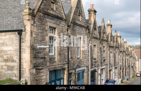 Mews Haus aus Ställen umgewandelt, Rothesay Mews, West End, Edinburgh, Schottland, Großbritannien, Stockfoto