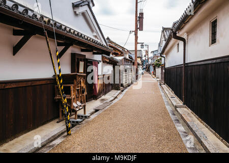 Alte, traditionelle japanische Stadt Imaicho in Nara, Japan Stockfoto