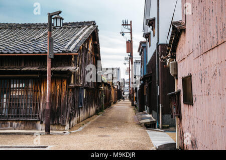 Alte, traditionelle japanische Stadt Imaicho in Nara, Japan Stockfoto