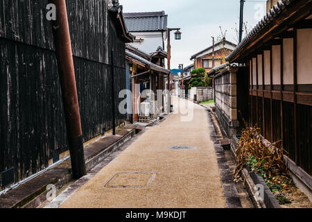 Alte, traditionelle japanische Stadt Imaicho in Nara, Japan Stockfoto