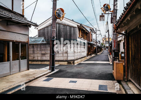 Alte, traditionelle japanische Stadt Imaicho in Nara, Japan Stockfoto