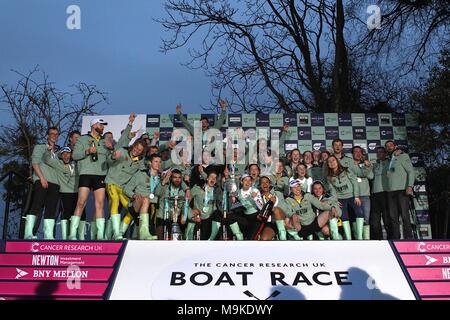 Boat Race der Krebs Forschung DE Stockfoto