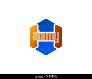 Ist ein Symbol in Form einer Kombination aus Buchstaben Stockfoto