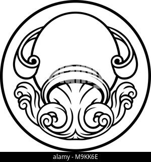 Wassermann Horoskop Sternzeichen Astrologie Zeichen Stock Vektor