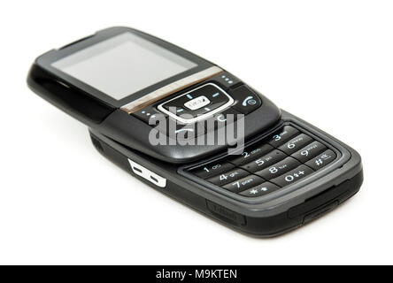 Samsung SGH-D600 Handy von 2005, mit einem 2-MP-Kamera mit einem Gewicht von 103 g und verfügt über einen WAP-Browser im Internet Zugang zu (sehr langsam). Stockfoto