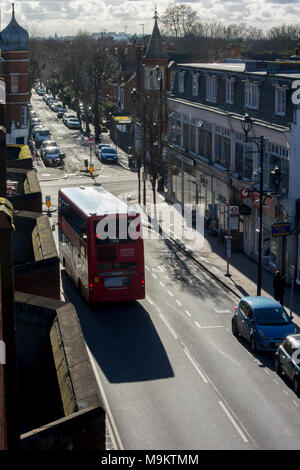 Großbritannien, England, Surrey, Surbiton Victoria Road Stockfoto