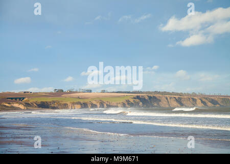 Lunan Bay Beach in der Nähe von Montrose Schottland Stockfoto