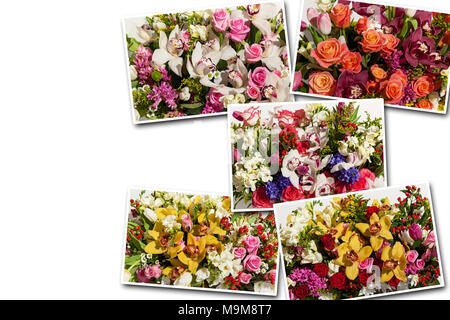 Blume Blumenstrauß Komposition für den Urlaub, Frühling Blumenstrauß für Ihren Liebling, festliche Blumenstrauß für eine Hochzeit, Hyazinthen, Blume B Stockfoto