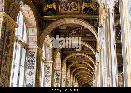 Innenraum Kunstwerke, Dekor und Architektur. Raphael Loggien der Eremitage St. Petersburg Russland Stockfoto