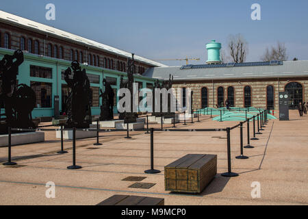 OGR Eingang (Officine Grandi Riparazioni Museum in Turin) Stockfoto