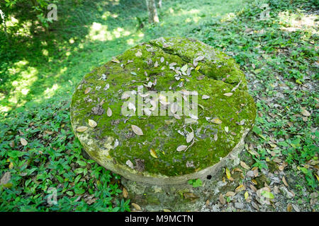 Antiken Ruinen und Tempel von Topoxte Insel, Guatemala Stockfoto