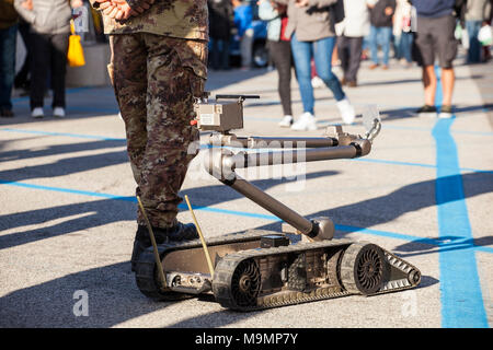 Schwere, multi-mission Roboter geeignet für Missionen wie Explosive Detection, Kampfmitteln. Stockfoto