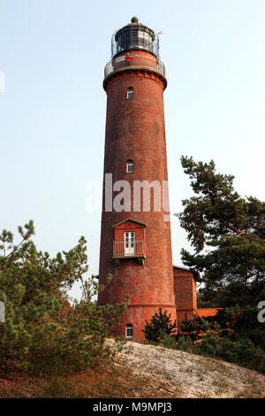 Leuchtturm Darßer Ort, Fischland-Darß-Zingst, in der Nähe von Prerow, Nationalpark Vorpommersche Boddenlandschaft Stockfoto