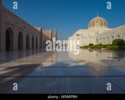 Große Sultan Qaboos Moschee, Muscat, Oman Stockfoto